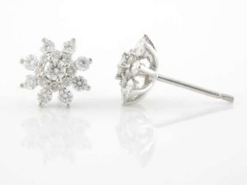 Snow Flake Earring Cluster EA3002