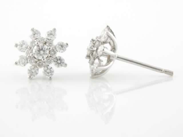 Snow Flake Earring Cluster EA3002