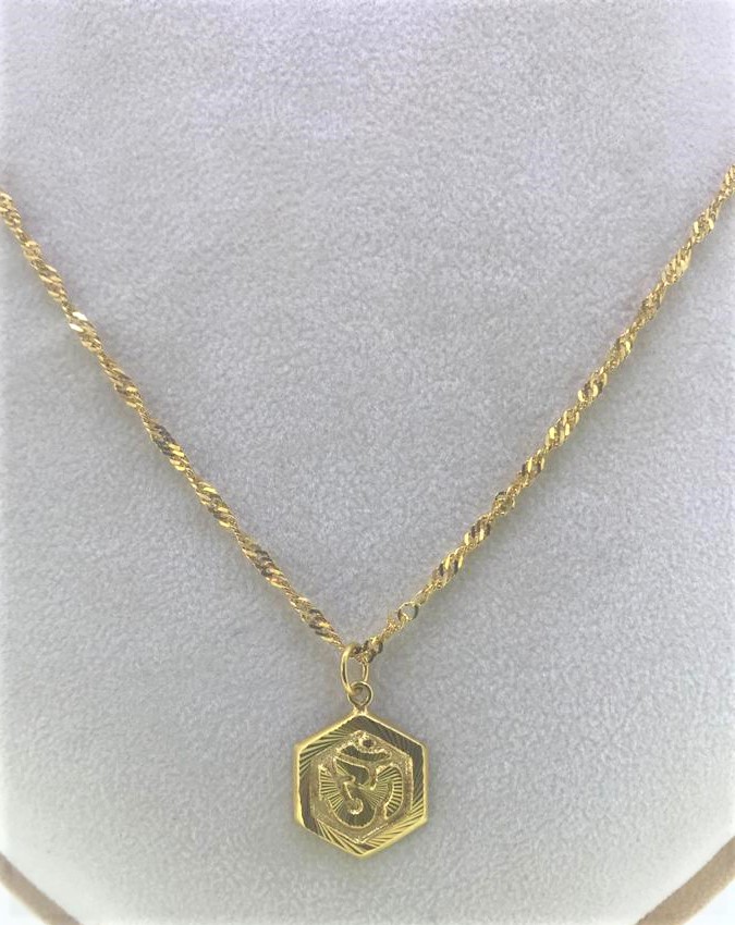 Twist Chain and Hindi Aum Pendant - Image 4