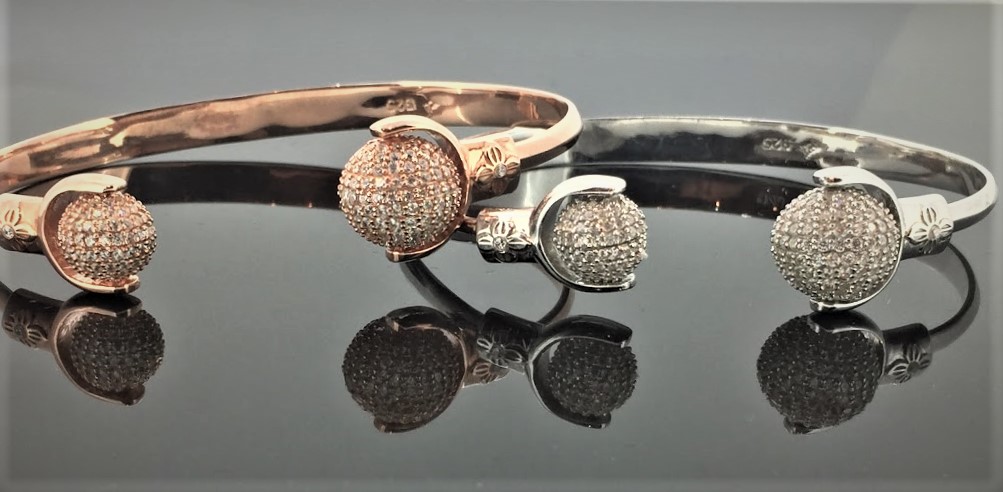 Diamond Cuff Bangle - Image 4