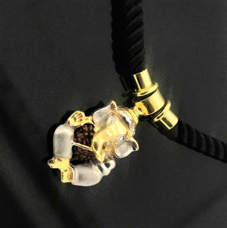 Black String Neck Chain and Pendant - Image 3