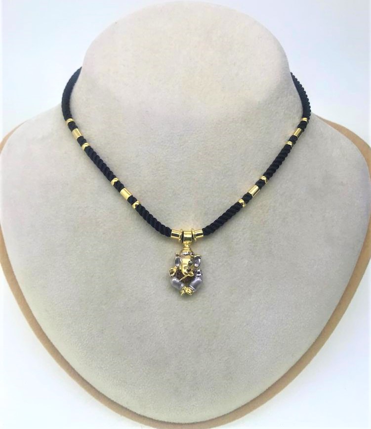 Black String Neck Chain and Pendant