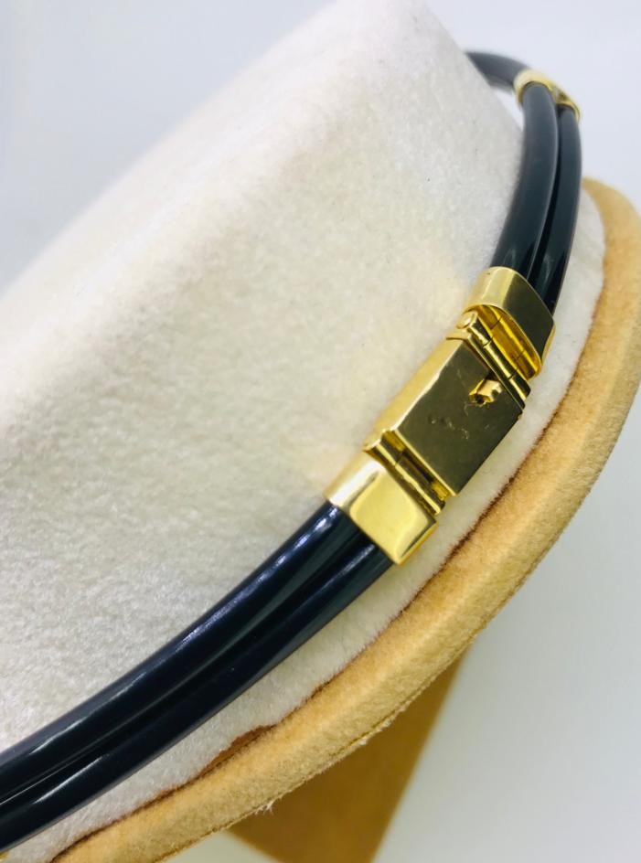 Double Black Cord Neck Chain - Image 2