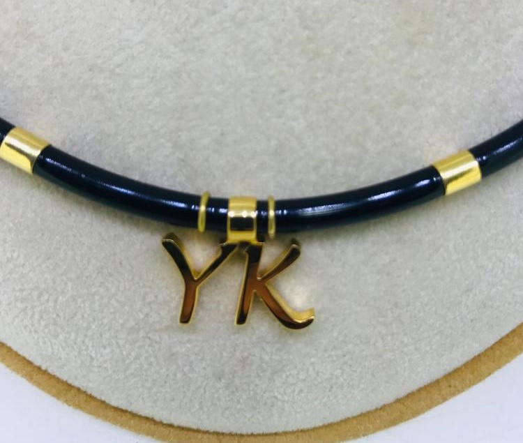 Black Cord Neck Chain - Image 2