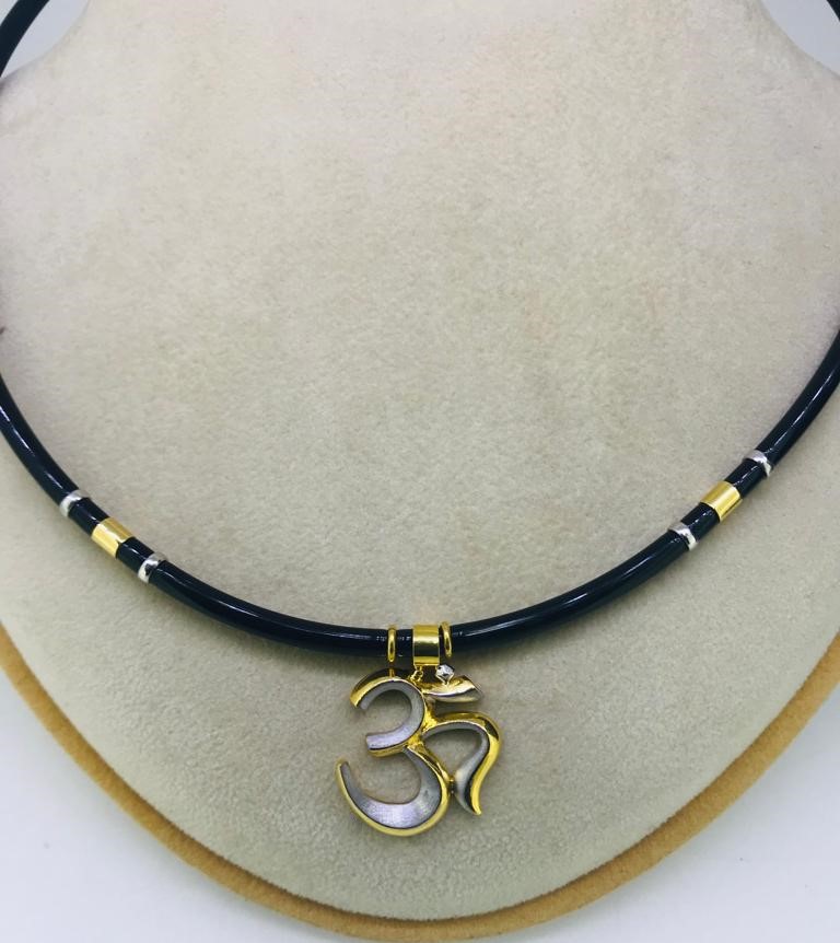 Black Cord Neck Chain - Image 3