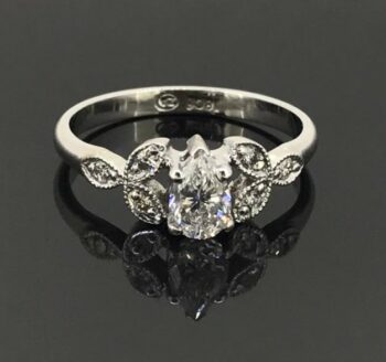 Pear Diamond Ring